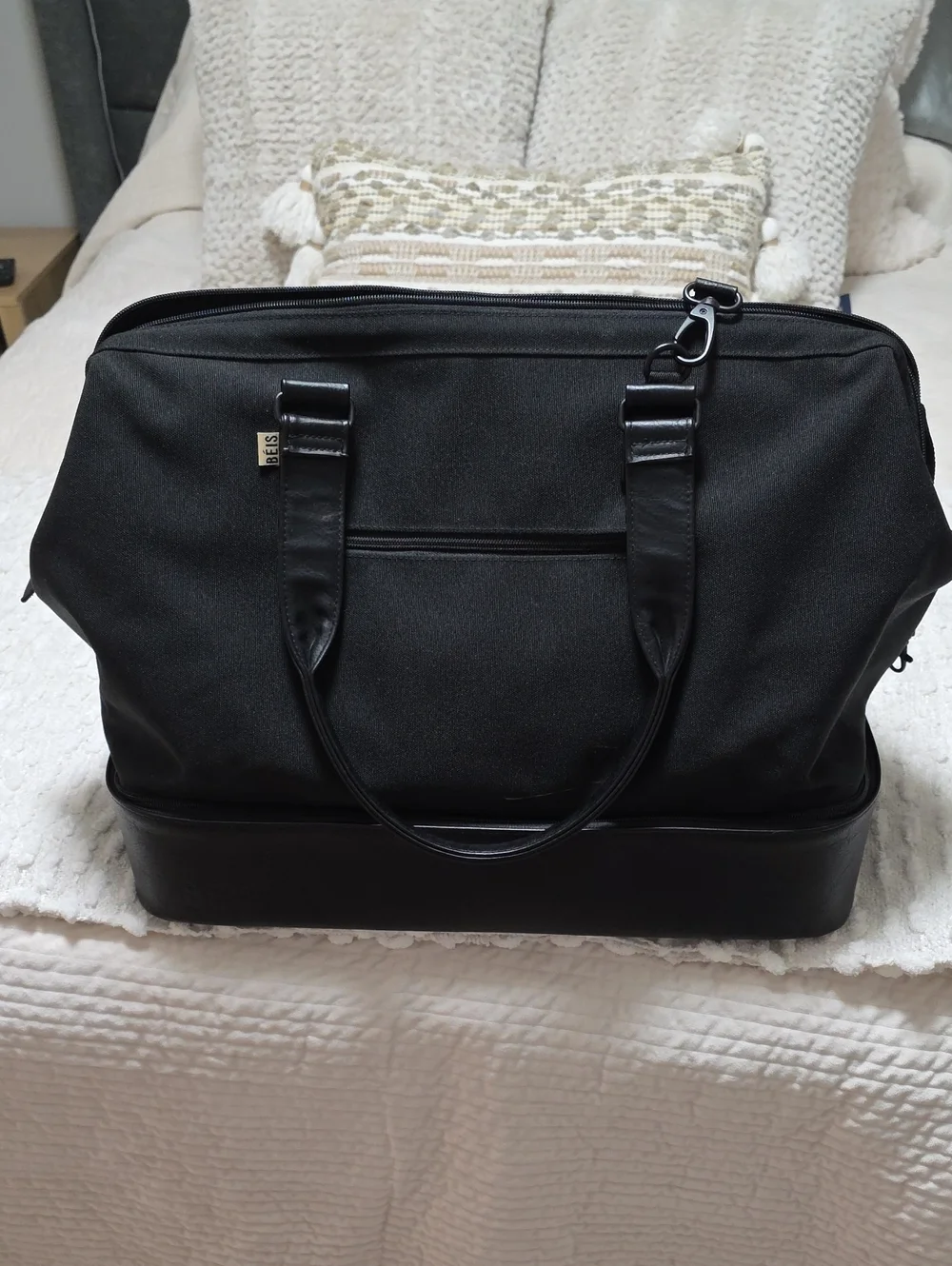 BEIS Black Weekender Bag
